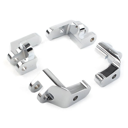 Front Driver Floorboards Footpegs Relocation Brackets for Harley 1997-2016