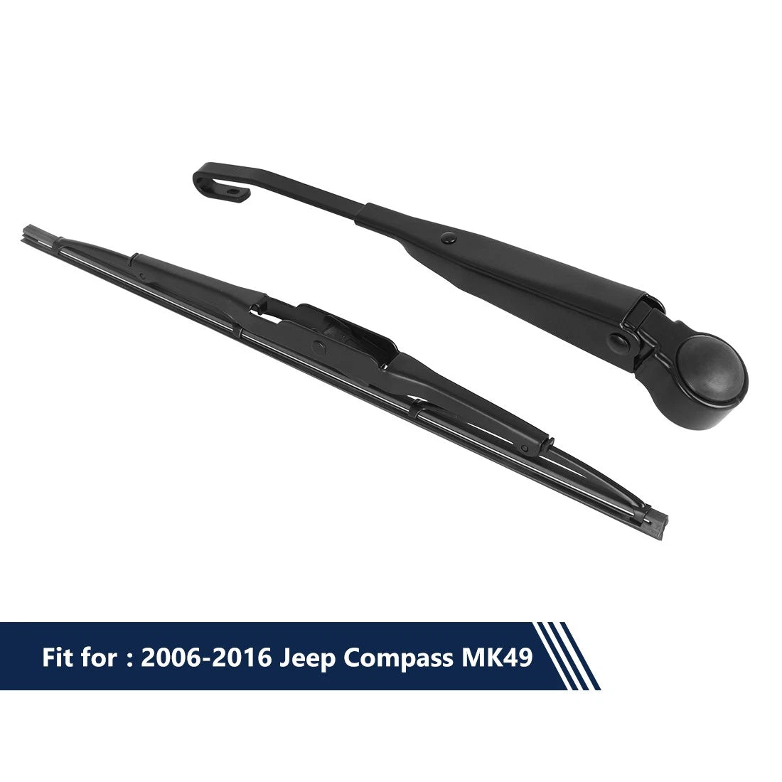 Rear Wiper Blade Arm Set 11 Inch for Jeep Compass (2006-2016)