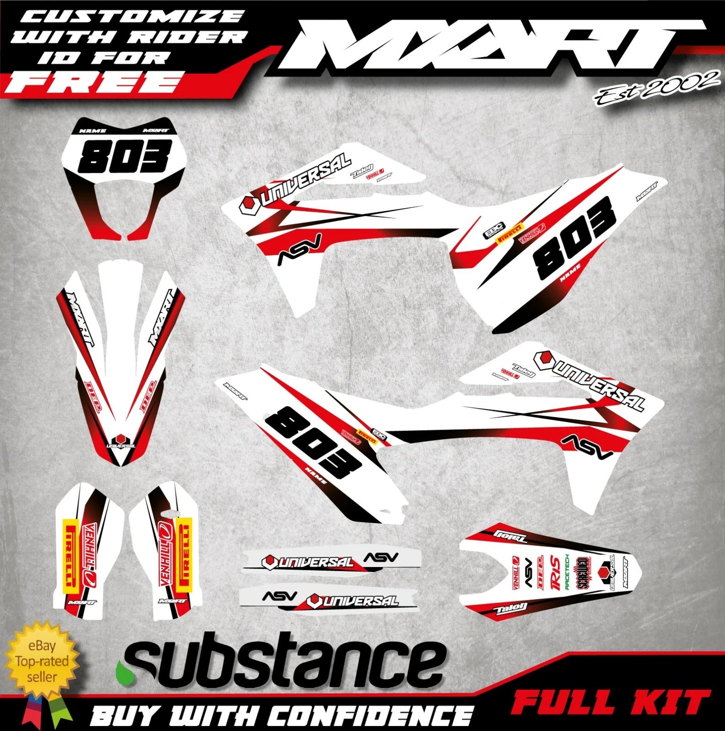 Custom Graphics Kit for GasGas EC 250 (2021)