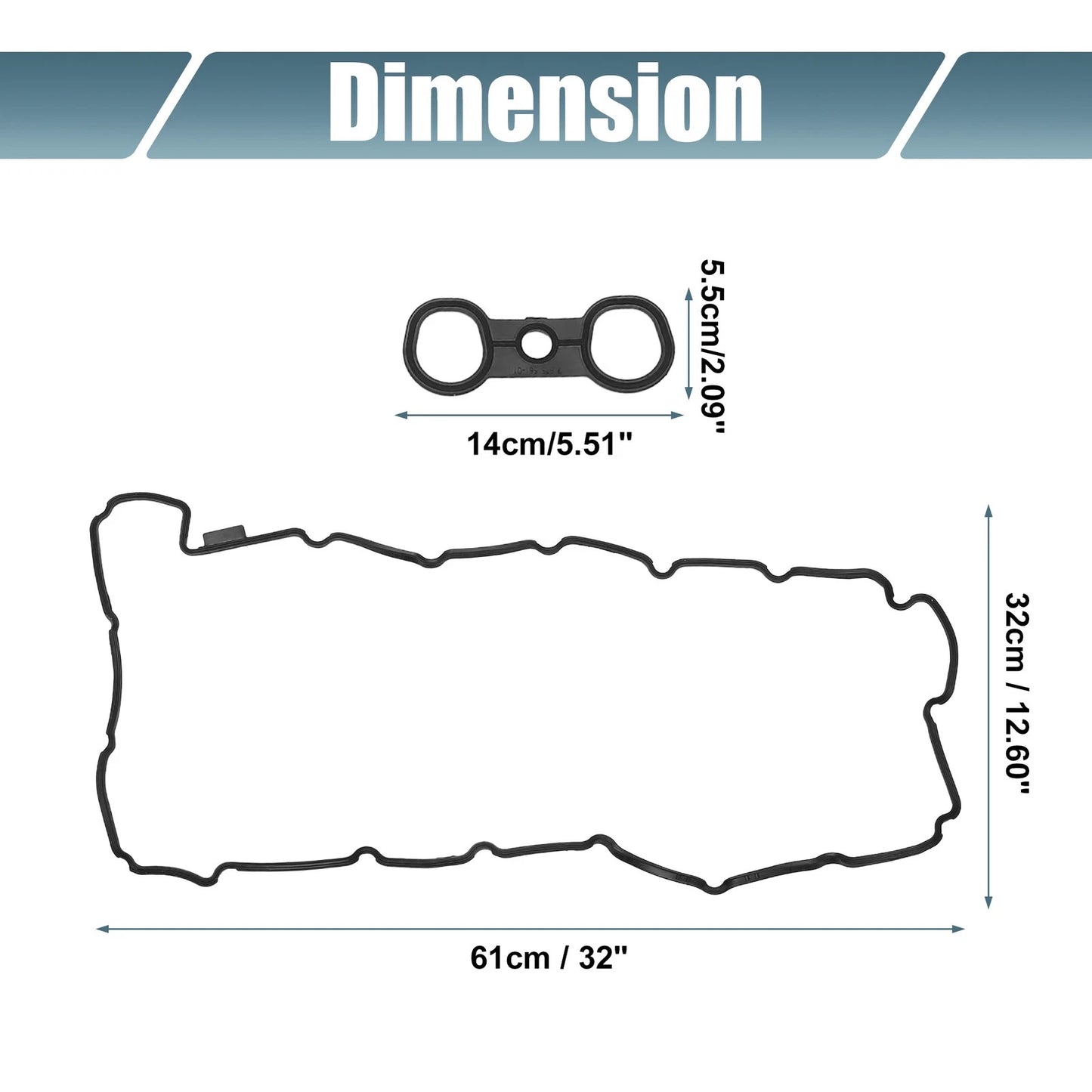 Valve Cover Gasket Set for BMW 740iL (1996-1998)