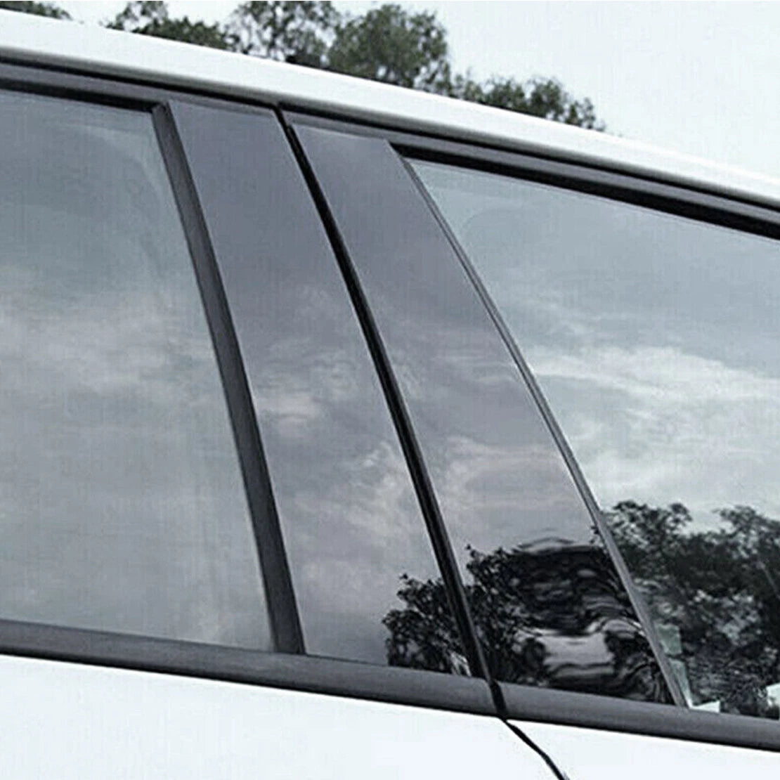 6Pcs Car Door Window Pillar Trim Covers for Honda Odyssey (2011-2017)