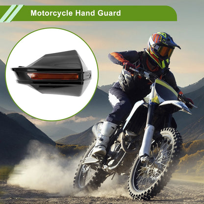 Set Universal Hand Guard Knuckle Protector Black PC Plastic for Motorcycles