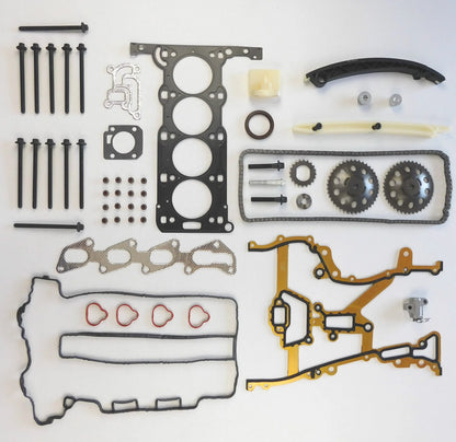 Head Gasket Set Bolts Timing Chain Gears for Opel Corsa C 1.2 16V (2001–2004)