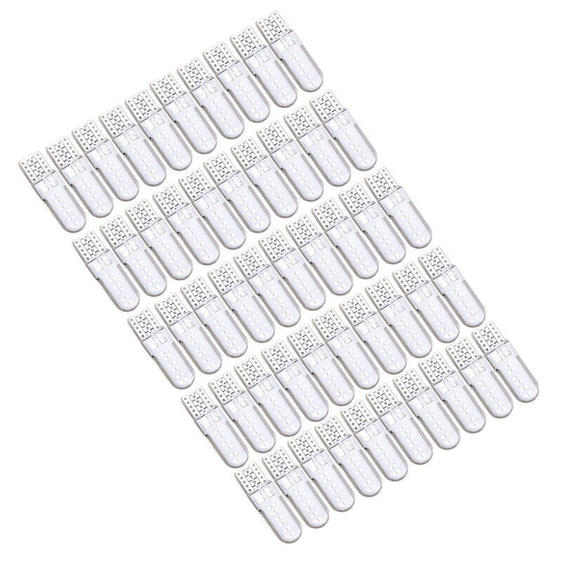 50 x T10 194 W5W COB 2835 SMD 12LED Car License Light Bulbs for Various Models