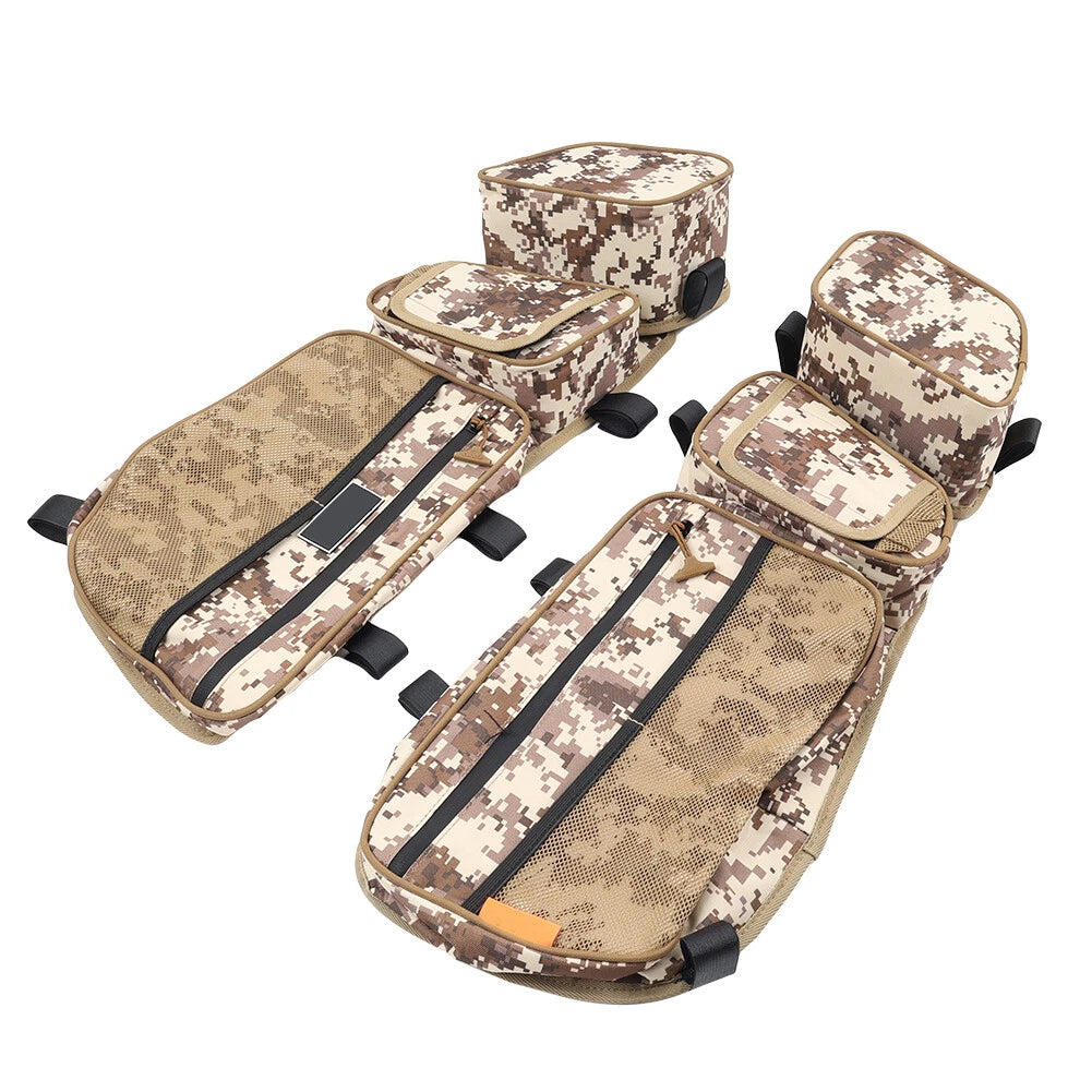 Front Side Door Storage Bags with Knee Pad for Can-Am Maverick X3 (2017-24)