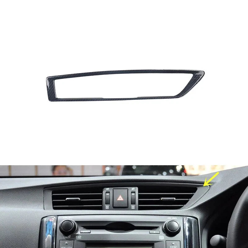 Interior Gear Cover Carbon Fiber Decoration for Toyota Mark X Reiz (2010–2013)
