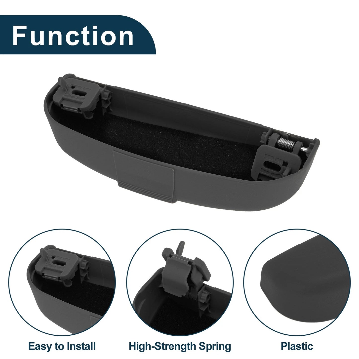 Sunglasses Case for Mitsubishi Lancer Eyeglasses Holder Storage Box Black