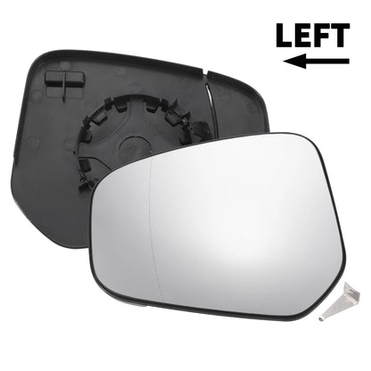 Left Side White Mirror Glass with Back Aspherical Non-Heated for Ford Tourneo