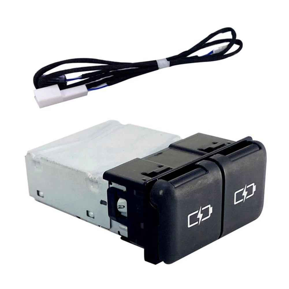 1PC Quick Charge Dual TYPE-C Interface Socket Fast Car Charger for Toyota