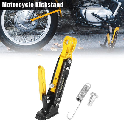 Kickstand/Set/Side Support Stand CNC Aluminum Alloy Gold Tone for Motorcycle