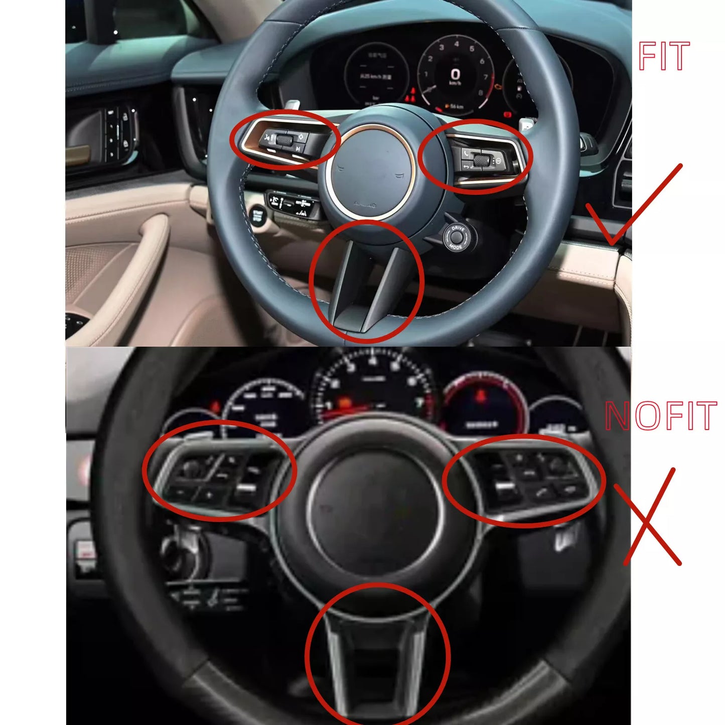 Steering Wheel Cover for Porsche Panamera 971.2 (2020-2023)