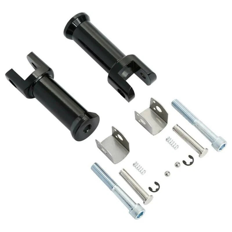 Rear Footpegs Bracket Black for Harley Softail Deluxe Fat Boy (2018-2025)