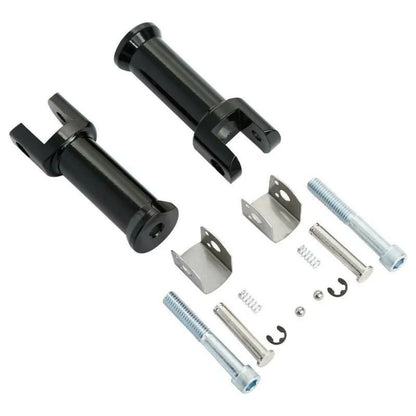 Rear Footpegs Bracket Black for Harley Softail Deluxe Fat Boy (2018-2025)