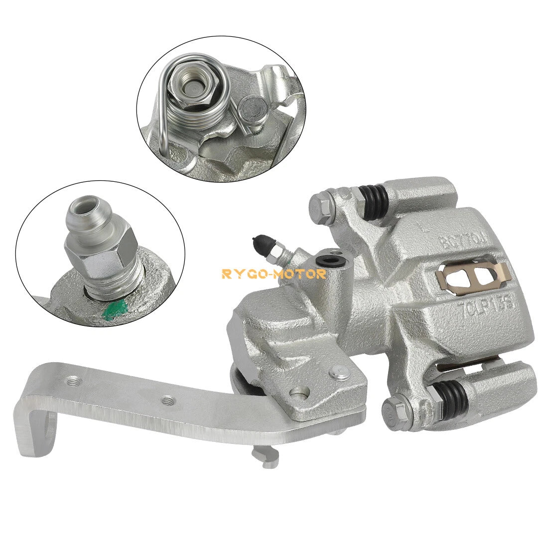 Brake Calipers w/Ceramic Pads for Honda Big Red 700 MUV700 (2009–2013)