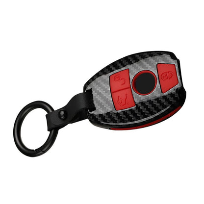Carbon Fiber Key Fob Cover for Mercedes Benz C E S G CLA GLA GLC Class