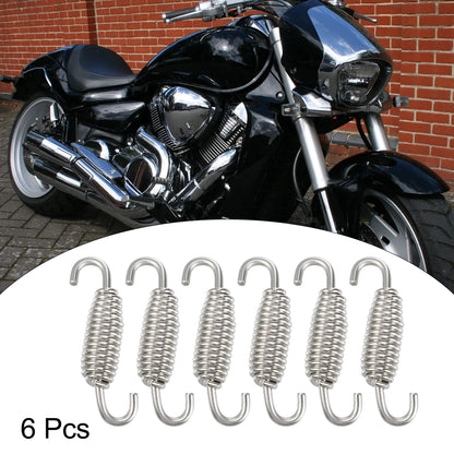 6 x Muffler Exhaust Pipe Spring / 55mm 2.17" / for Universal Motorcycle