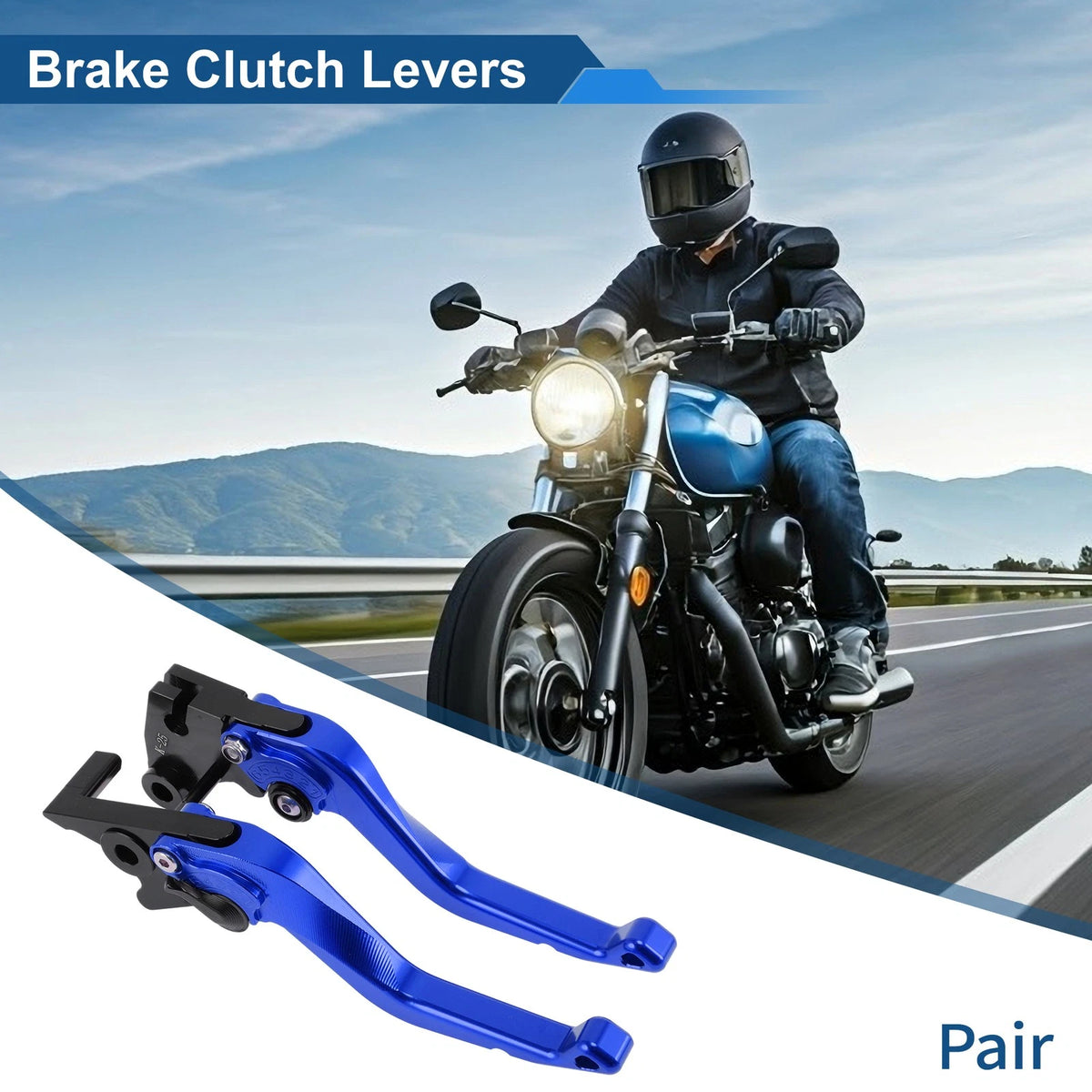 Adjustable Short Brake Clutch Levers 1 Pair for Kawasaki KLX 300 (2021–2025)
