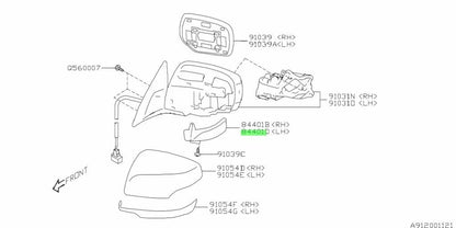 Left Side Mirror Turn Signal Lamp for Subaru Forester