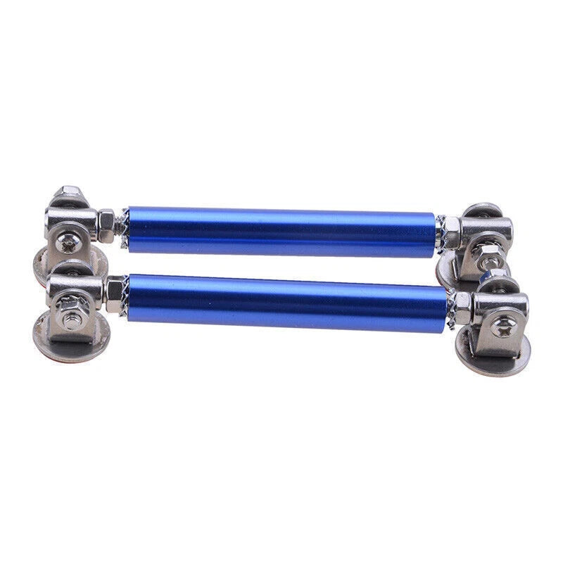4"-6" Adjustable Blue Front Bumper Lip Splitter Rod for Car A