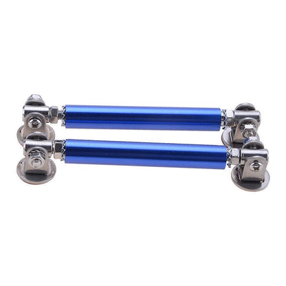 4"-6" Adjustable Blue Front Bumper Lip Splitter Rod for Car A