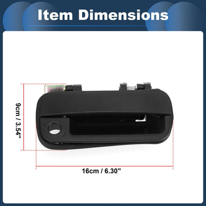 Front Right Exterior Door Handle for Hyundai Excel (1990-1994) - Black, 1 Pcs