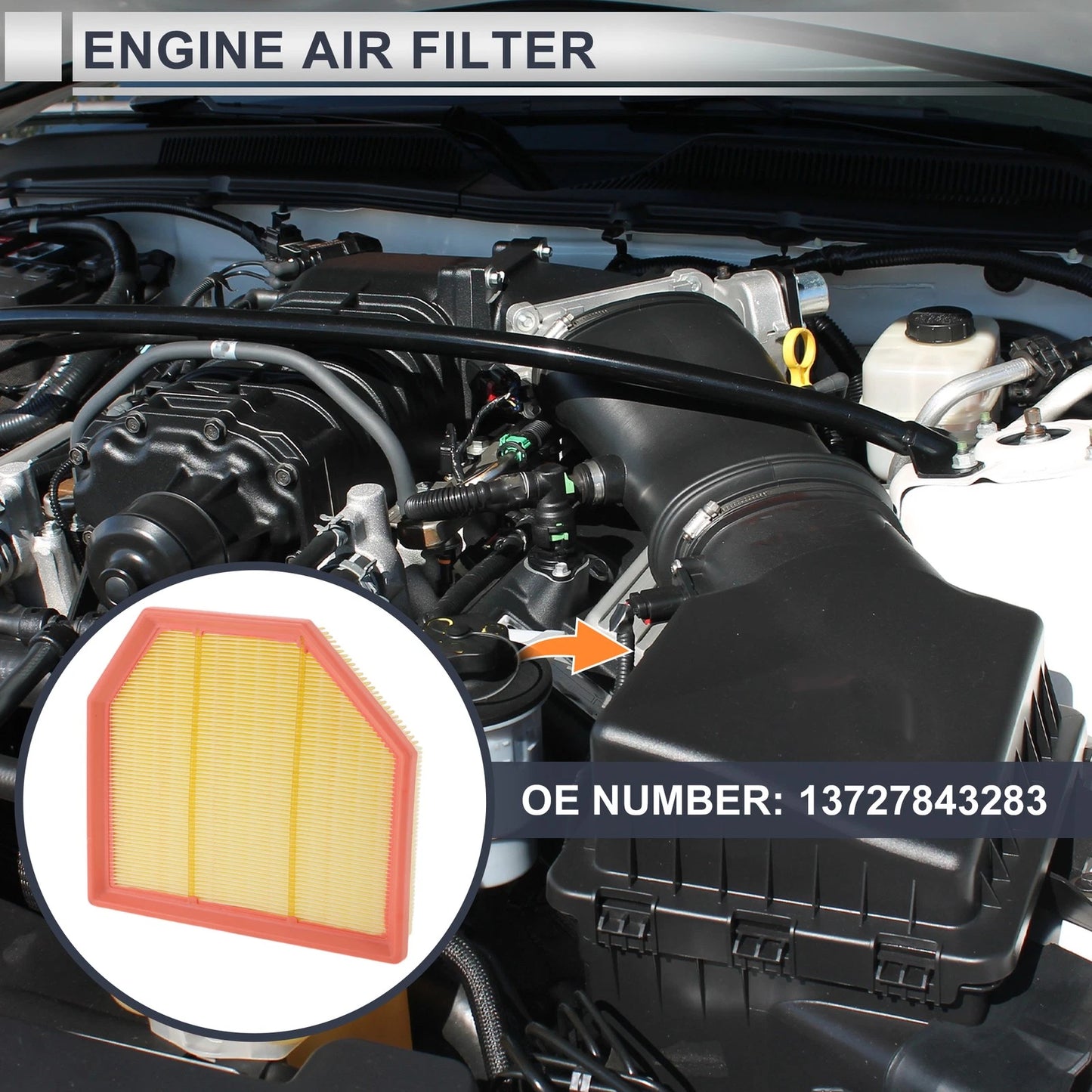 Car Engine Air Filter for BMW M2 3.0L (2019-2021) - 1 x Quality Replacement