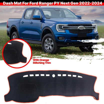 Non-Slip Dash Mat Cover Dashboard Pad for Ford Ranger PY Next Gen (2022–24)