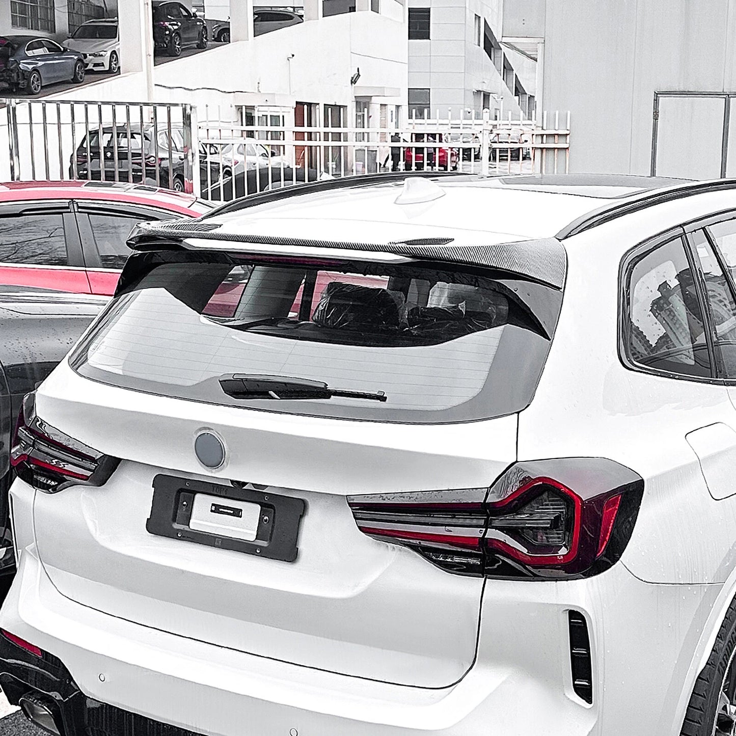 Rear Spoiler Lip for BMW X3 G01 (2018-2025) - Carbon Fiber Look 1 x