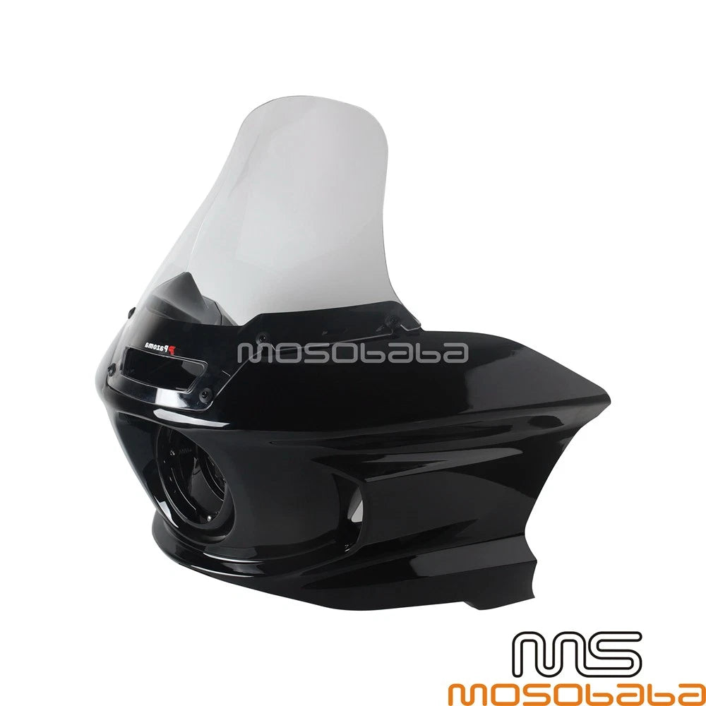 18.4" Headlamp Fairing Windshield w/Bracket for Harley Softail FXLR FXST FXBB (2018)