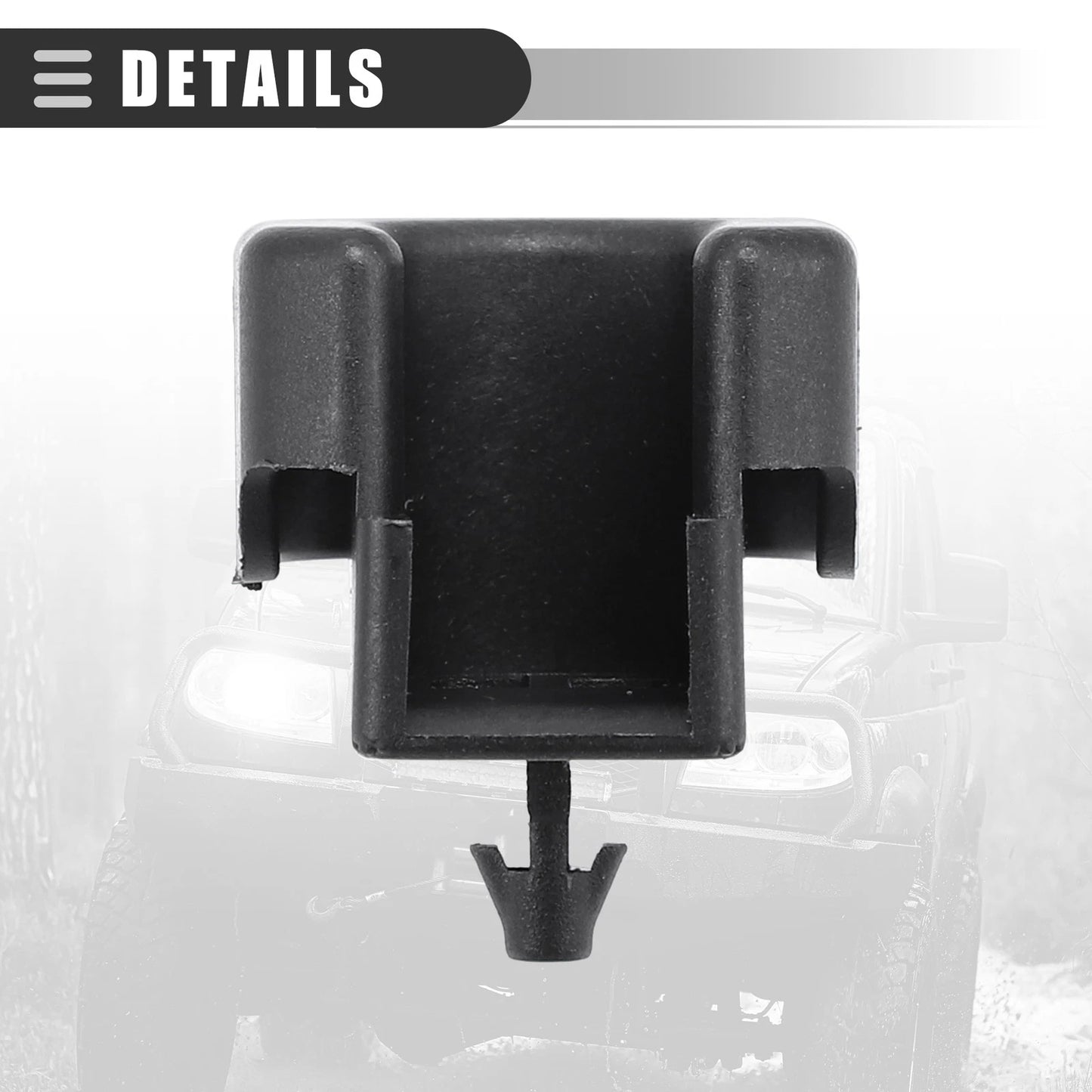 Rear Tailgate Bushing Plastic for Chevy Silverado Black