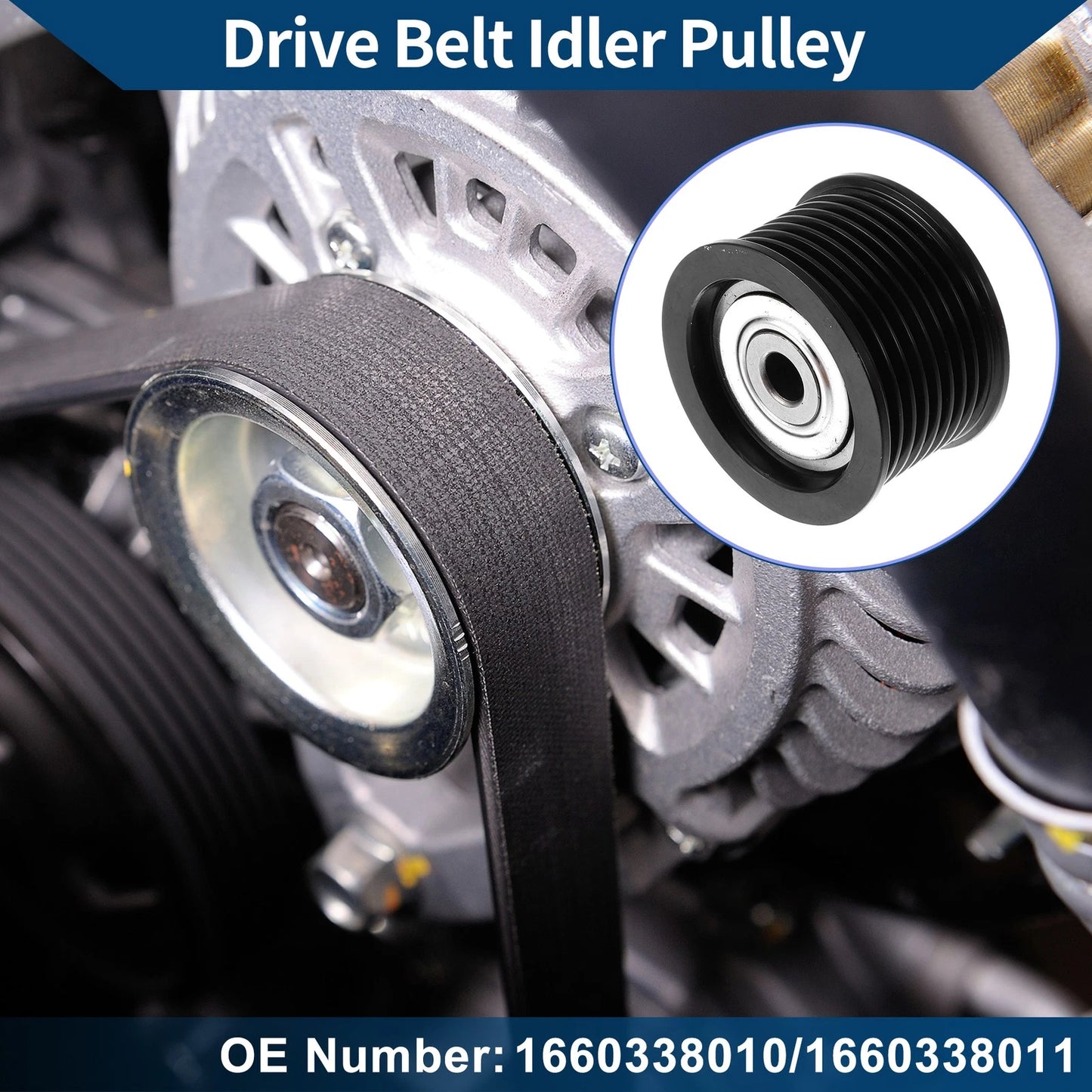 Drive Belt Idler Pulley 1 Pc for Toyota Tundra (2007–2021)