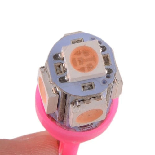 4x Pink T10 LED Map Dome Door Trunk License Plate Light Bulbs for Car