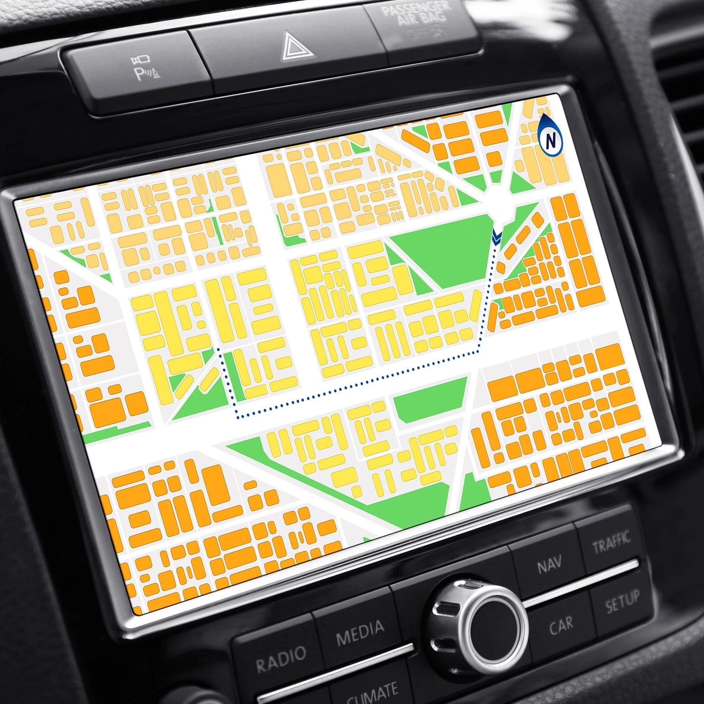 8.4" Tempered Glass Navigation Screen Protector for Jeep Compass (2021-2023)