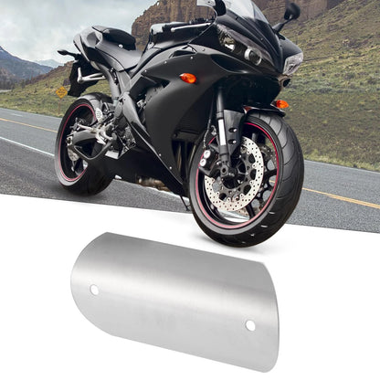 Exhaust Muffler Pipe Heat Shield Set for Motorcycle Silver Tone
