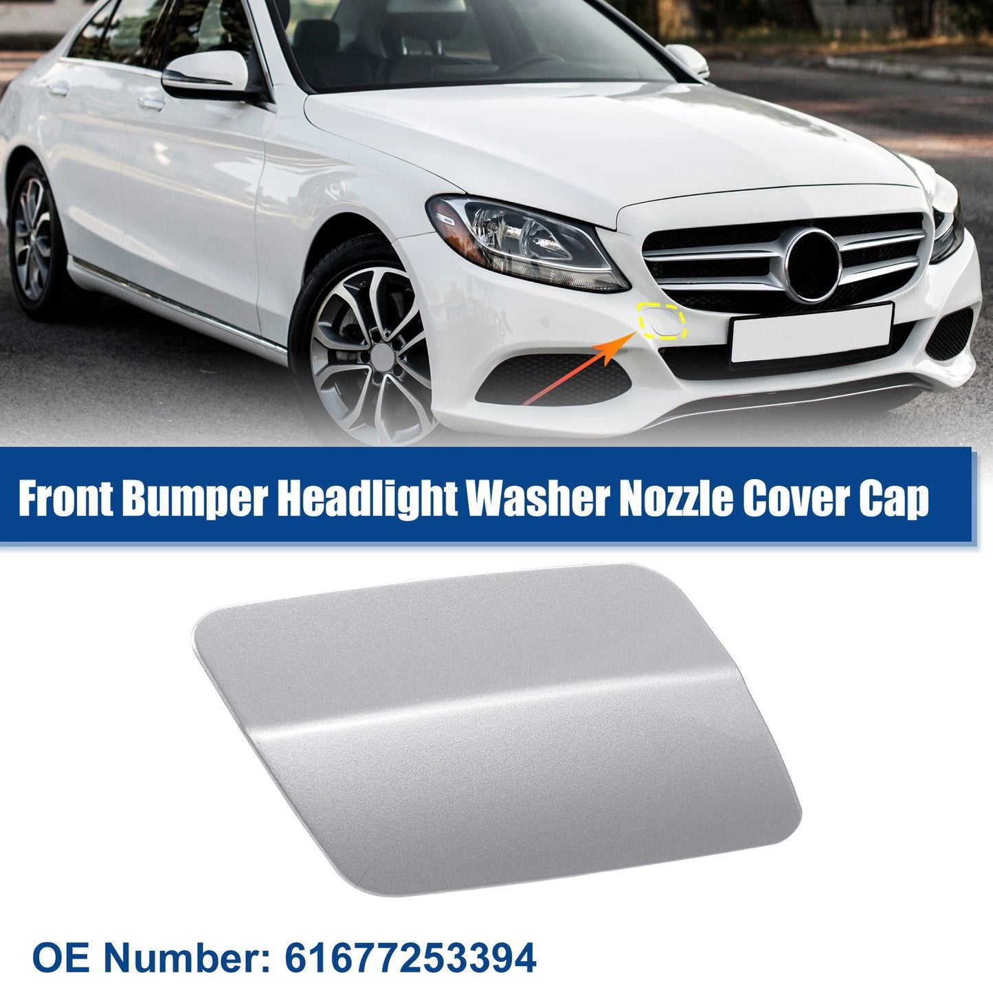 Right Headlight Washer Nozzle Cover for BMW 328i (2011-2013)