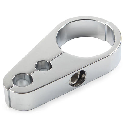 Chrome Brake Clutch Cable Wire Clamp Clip for Harley 1-1/4" Handlebar