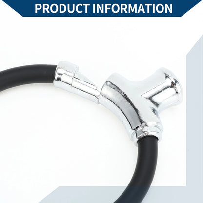 Portable 42cm Anti-Theft Cable Bike Lock for Bicycle - Black