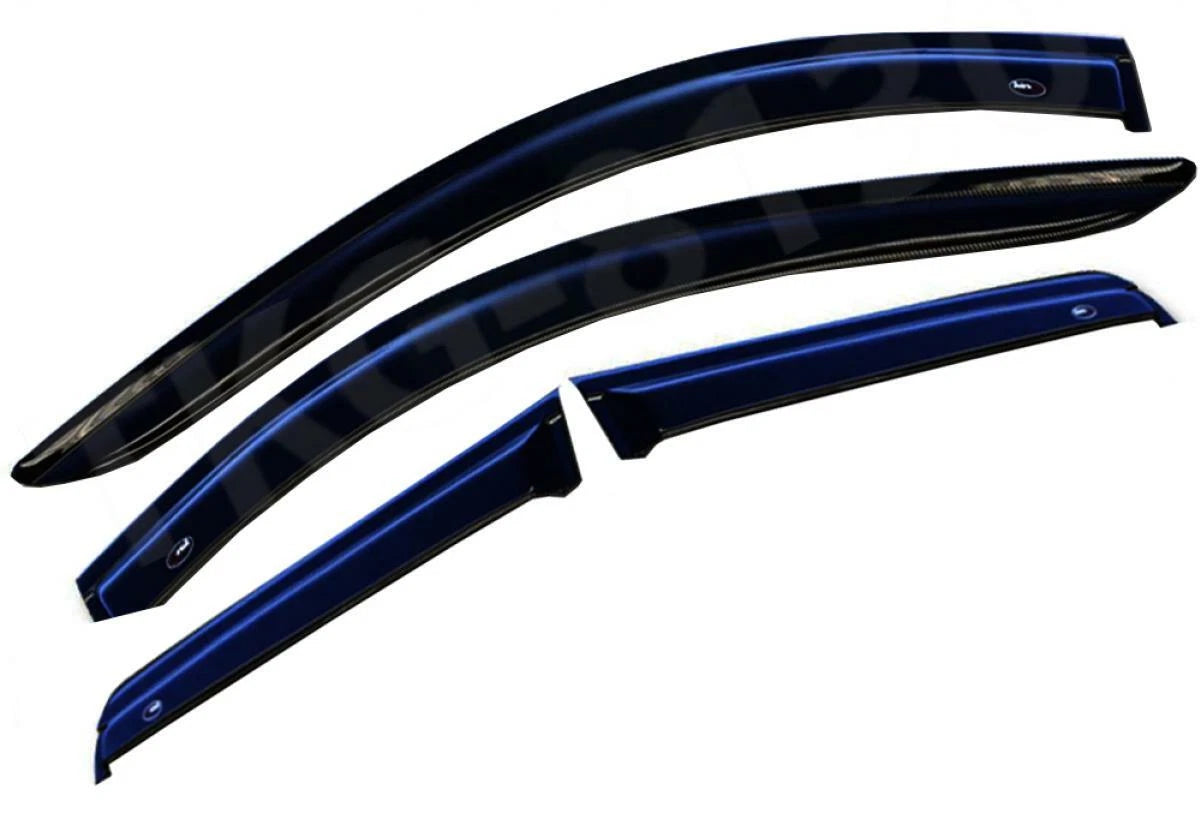 Black Door Window Visor Guard for Mitsubishi Pajero Montero Sport (2019-2020)