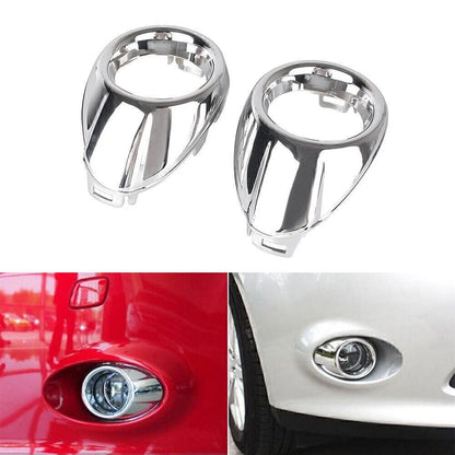 2 x Front Fog Light Covers for Ford Focus (2012-2013) Chrome Trim Bezels