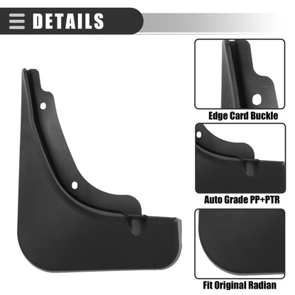 Car Mud Flaps Splash Guards  Black for Kia Sportage (2022-2023)