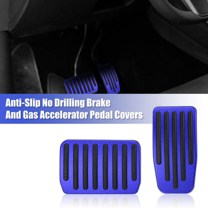 Brake & Gas Pedal Covers  for Tesla Model 3 Model Y (2017-2021) Blue