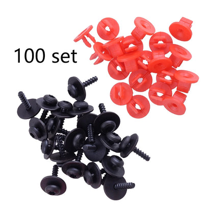 100x Wheel Arch Splash Guard Trim Clips for Ford (Various Years)