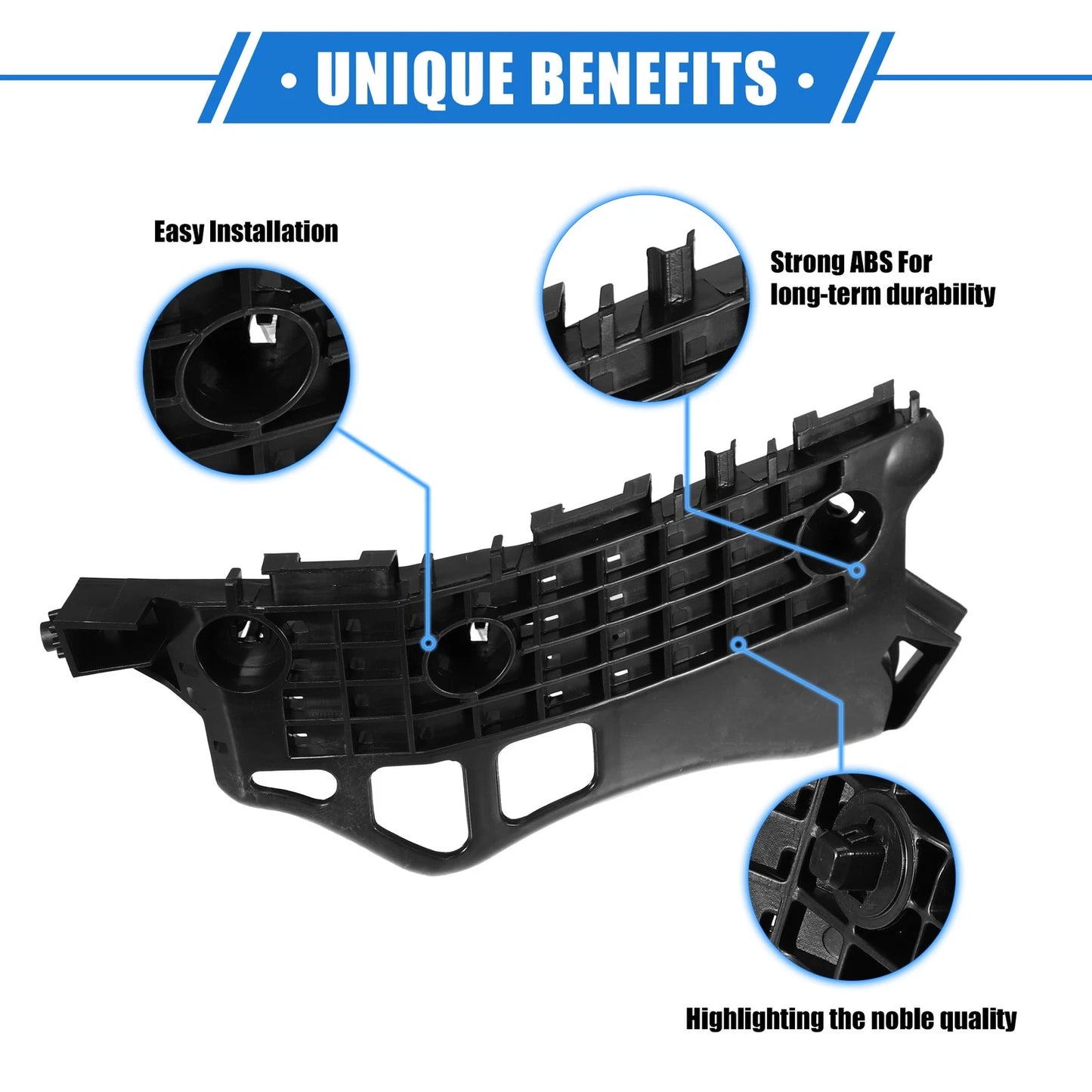 Bumper Mounting Bracket for Toyota C-HR 2018-2022 Black