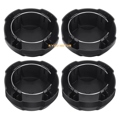 4Pcs Front & Rear Matte Black Rim Caps for Polaris Ranger SP 570 (2022–2024)