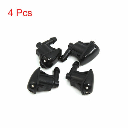 4 x Front Windshield Wiper Water Spray Jet Washer Nozzles for Mitsubishi