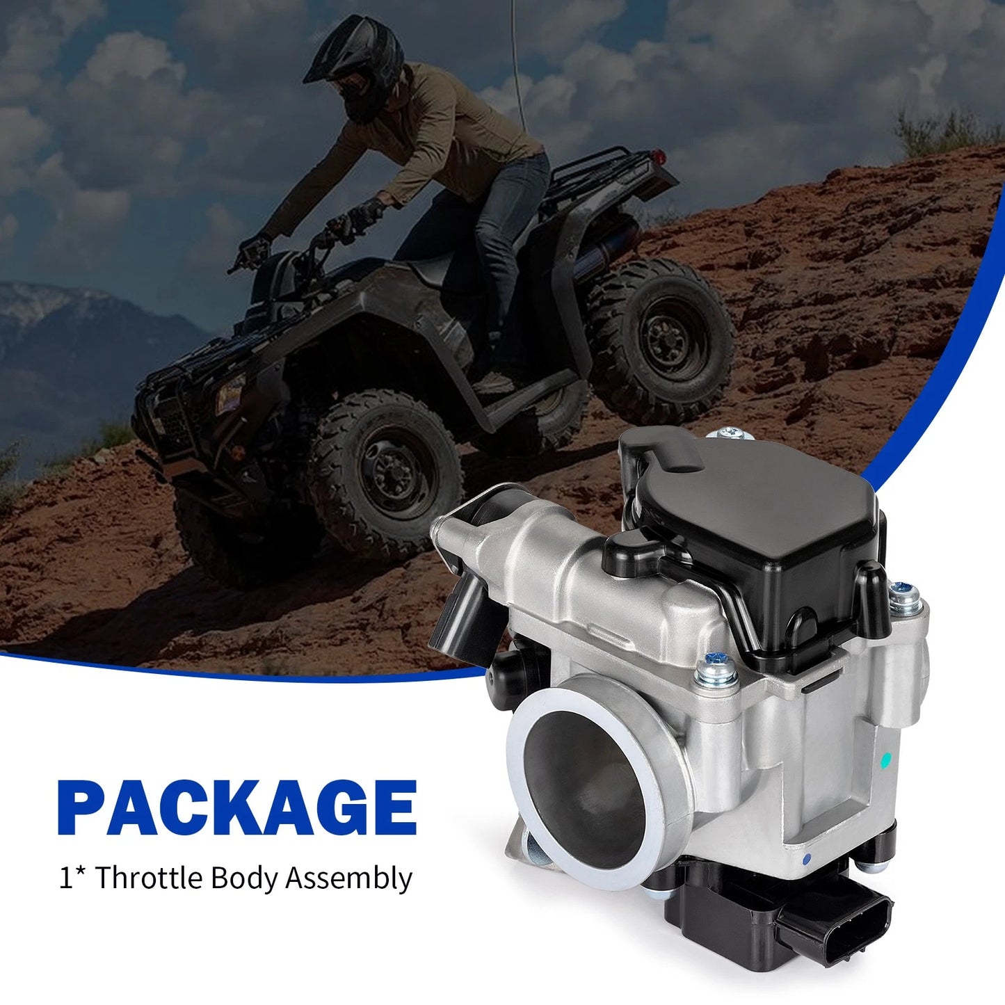 Throttle Body Assembly for Honda Rancher 420 TRX420 (2014–2019)