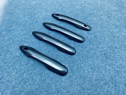 Door Handle Carbon Fiber Cover Trim for Toyota Harrier Venza (2020-2024)