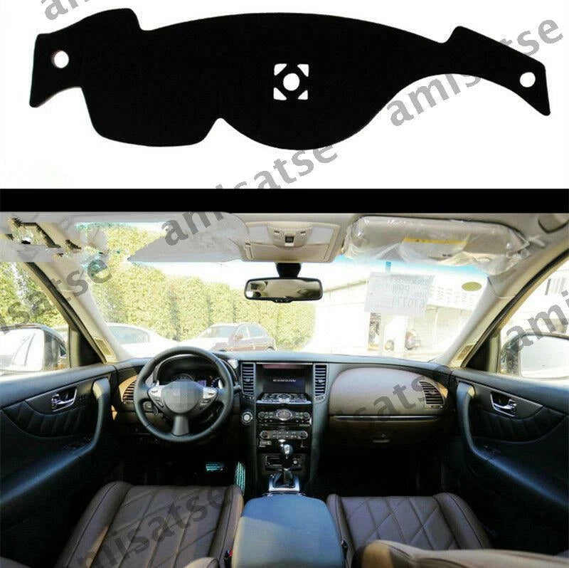 Dashmat for Infiniti QX70 2013-2016 Dashboard Cover Sun Visor Pad (2013-2016)