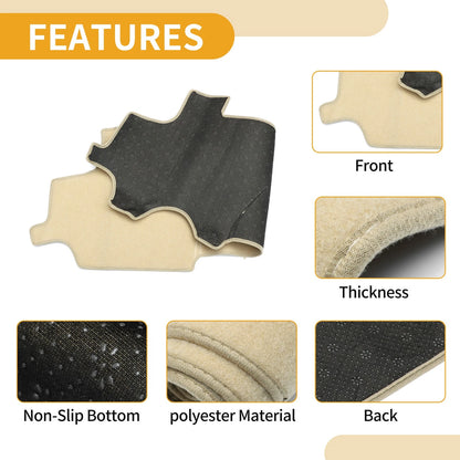 Dashboard Cover Mat for Toyota Aygo (2005-2014) - Beige 1 x Carpet