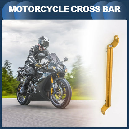Cross Bar / 34cm / Mirror Mount Handlebar Gold Tone, 1x for Motorcycle